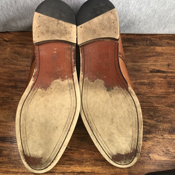 Warfield & Grand Sutton Mens‎ Size 11.5 Brown Saddle Oxford Lace Up Shoes - Picture 9 of 10